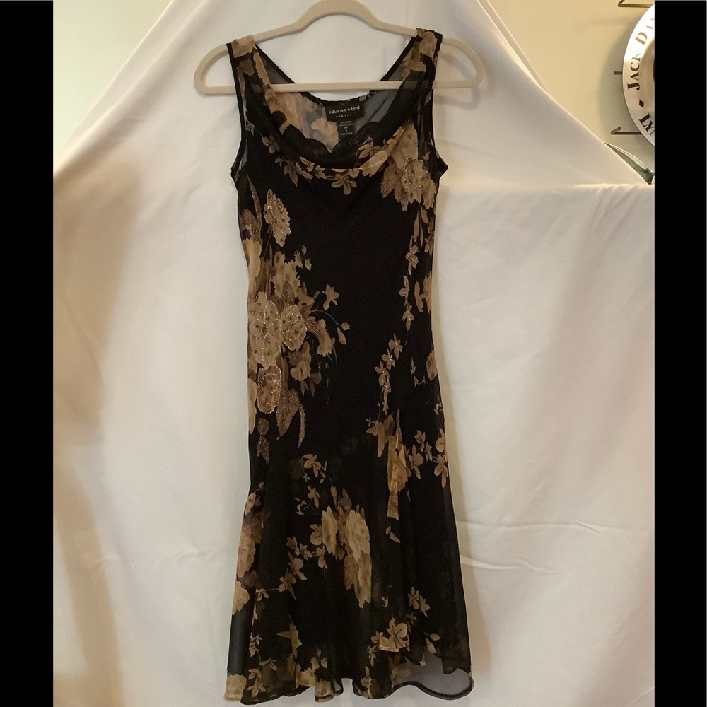 “Connected” Black & Gold Dress